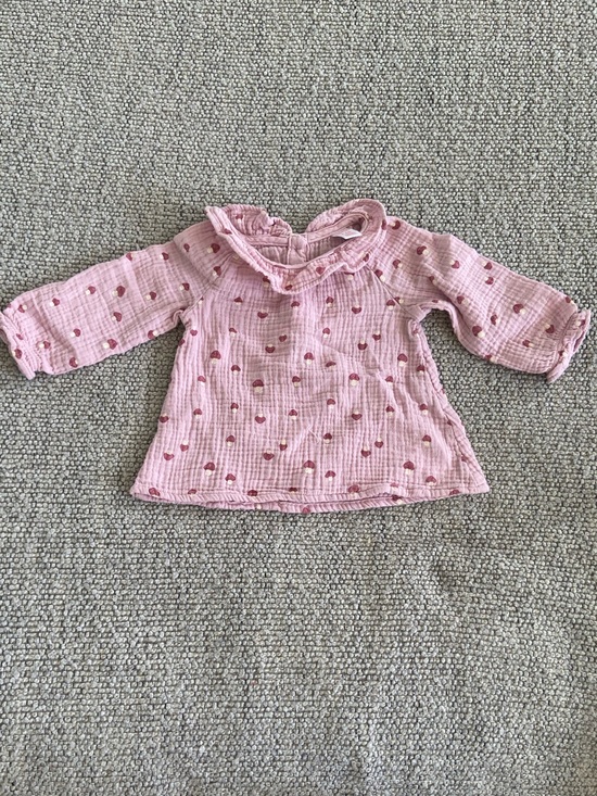 Joe Fresh Other - ⭐️ 10/$25 Bundle - Pink Ruffle Long-Sleeve Baby Top